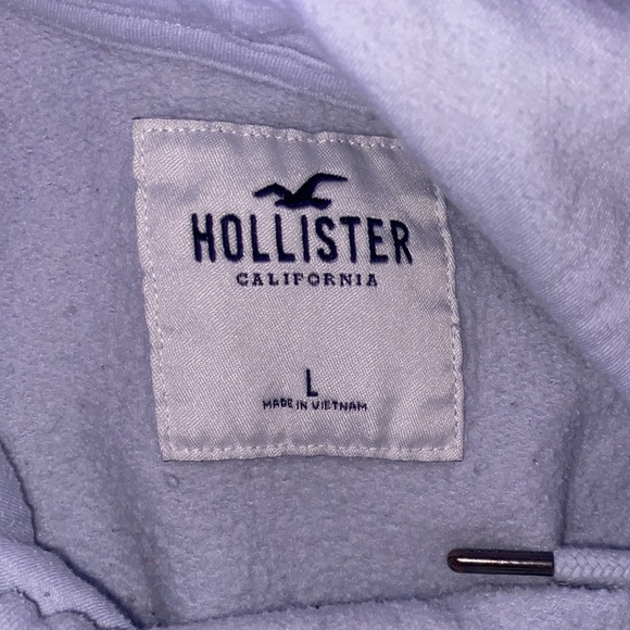 Light blue hollister hoodie - Picture 4 of 4